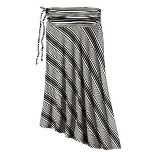 Patagonia Kamala Skirt Size L Black Gray White Stripe Convertible Bandeau Dress